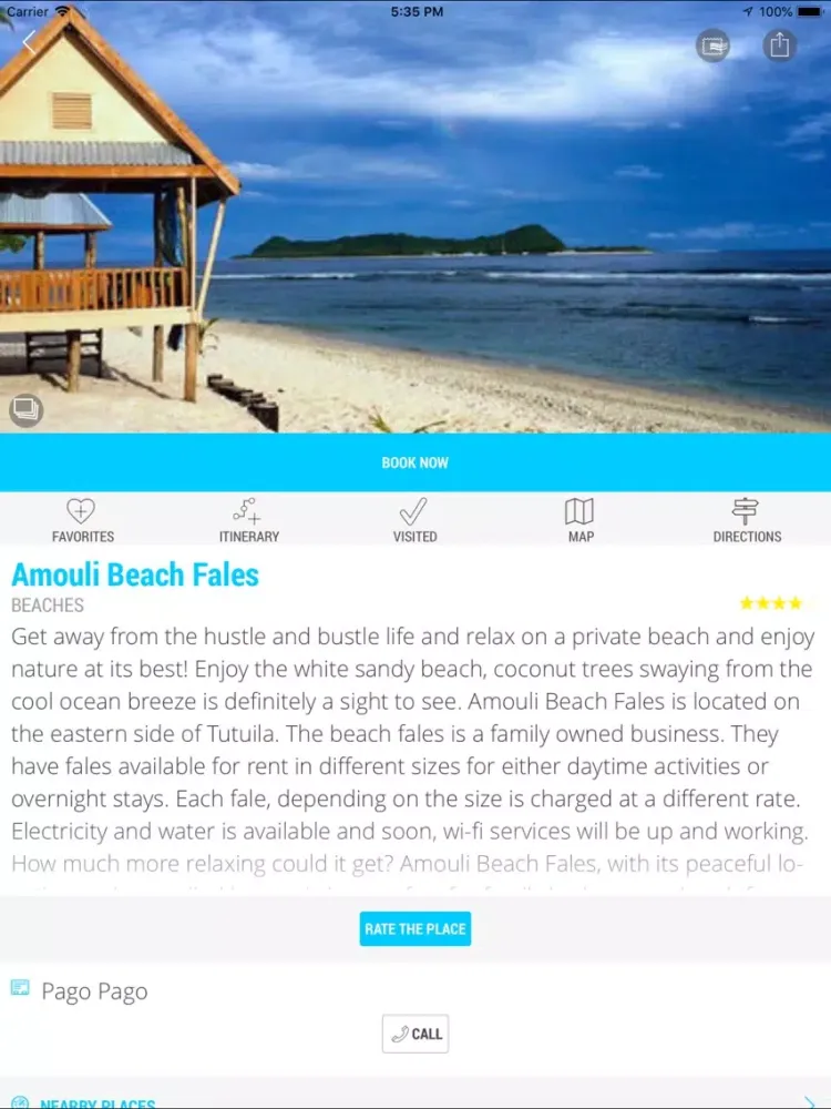 Скриншоты American Samoa Smart Guide iPad 