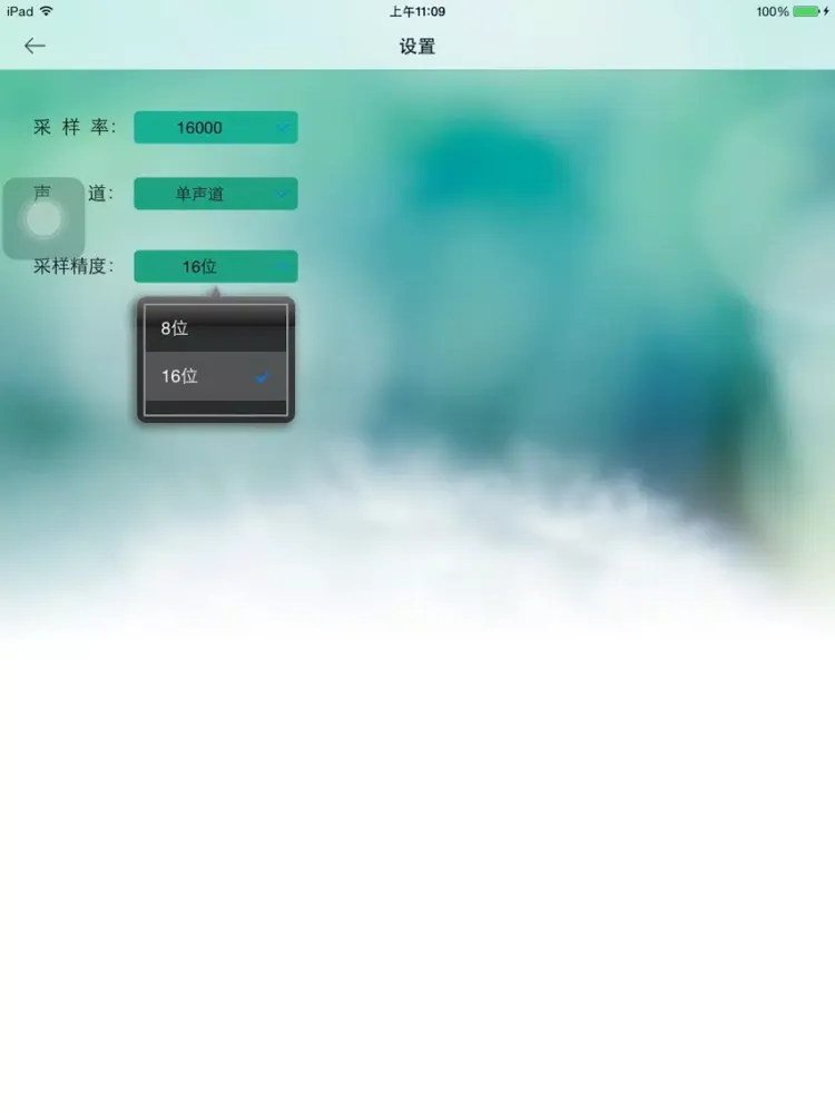 优同音频采集 iPad  سکرین شاٹس