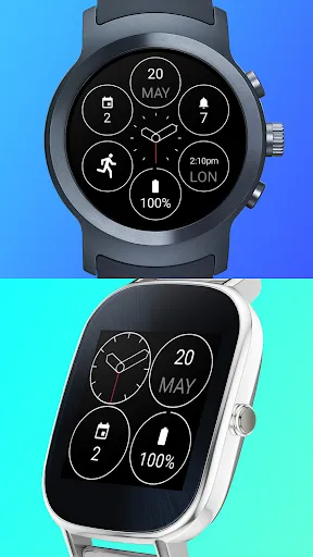 Tangkapan skrin Bits Watch Face