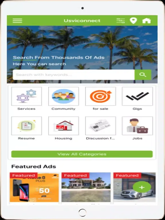 Usviconnect iPad  스크린샷