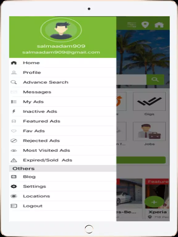 Ảnh chụp màn hình của Usviconnect iPad 