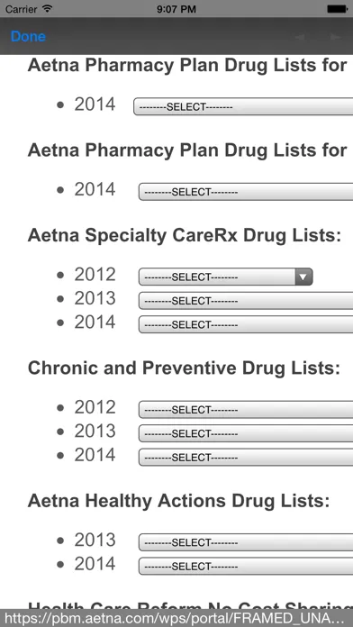 Captures d'écran de Formulary Medical