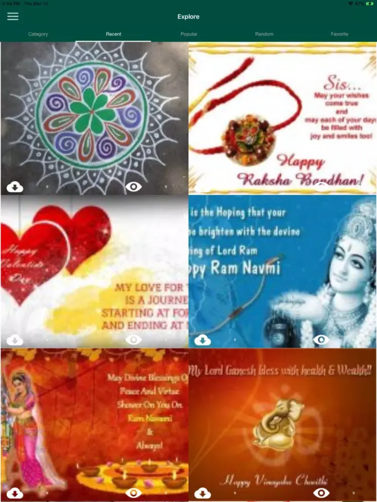 Screenshot di All Wishes Images Greetings iPad 