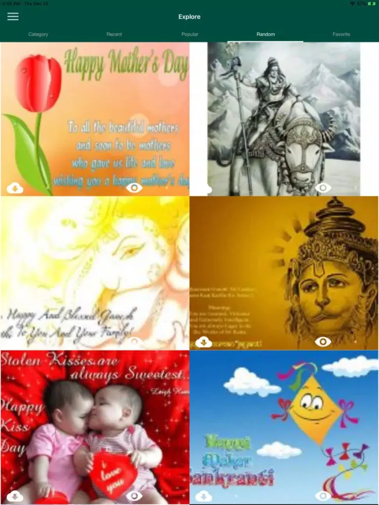 Screenshot di All Wishes Images Greetings iPad 