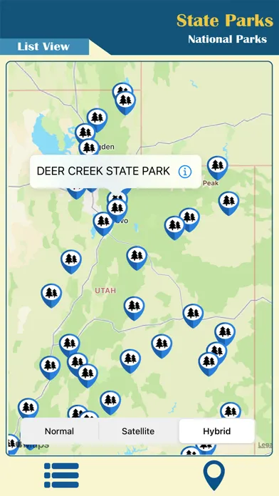 Captures d'écran de Utah - State & National Parks