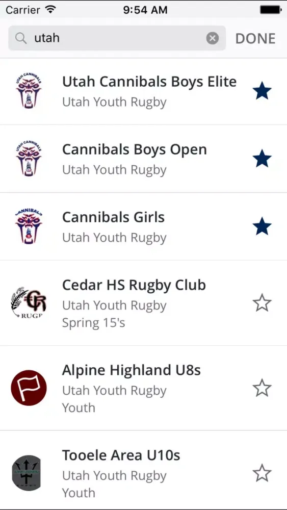 Utah Youth Rugby Ekran Görüntüleri