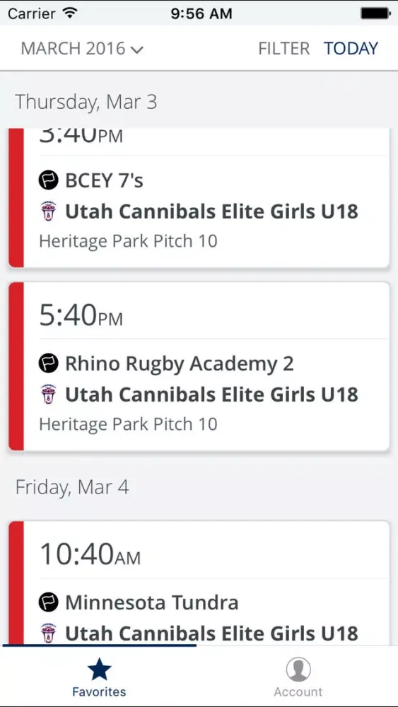 Utah Youth Rugby Ekran Görüntüleri