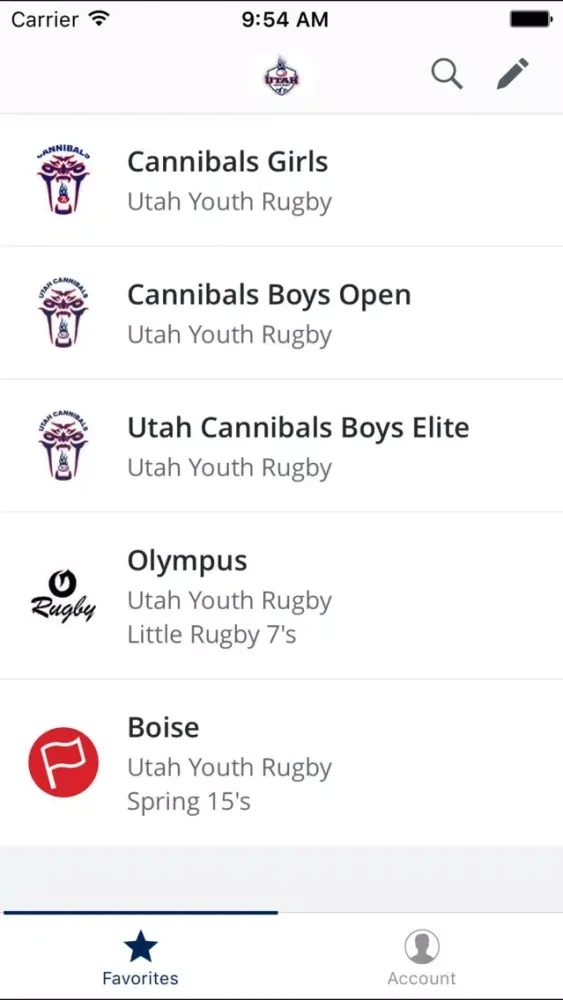 Utah Youth Rugby Ekran Görüntüleri