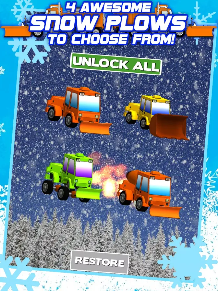 3D Snowplow City Racing and Driving Game with Speed Simulation by Best Games FREE iPad 应用截图