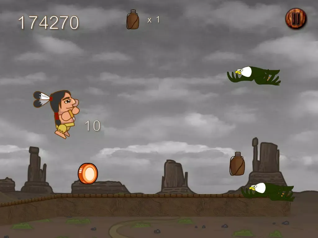 American Indian Tribe Jumper - Brave Eagle Shooter & Running Battle Free iPad  スクリーンショット