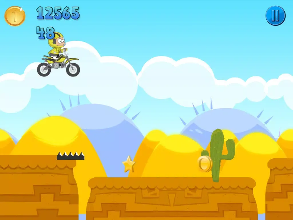 ภาพหน้าจอของ Dunes Warrior Rush - The Game of Racer Heros Lite HD iPad 