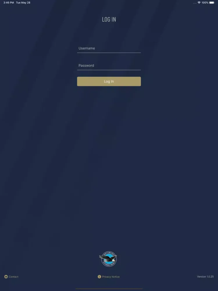 Tangkapan skrin Pratt & Whitney Track iPad 