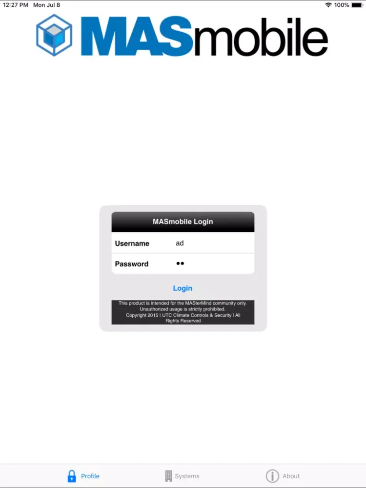 Capturas de tela do MASmobile Classic iPad 