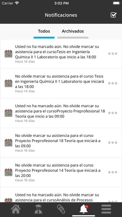 UTEC+ Docentes Ekran Görüntüleri