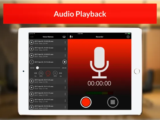 Скриншоты Voice Recorder & Audio Memos iPad 