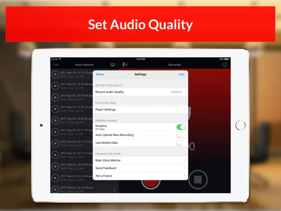 Скриншоты Voice Recorder & Audio Memos iPad 