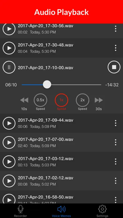 Скриншоты Voice Recorder & Audio Memos