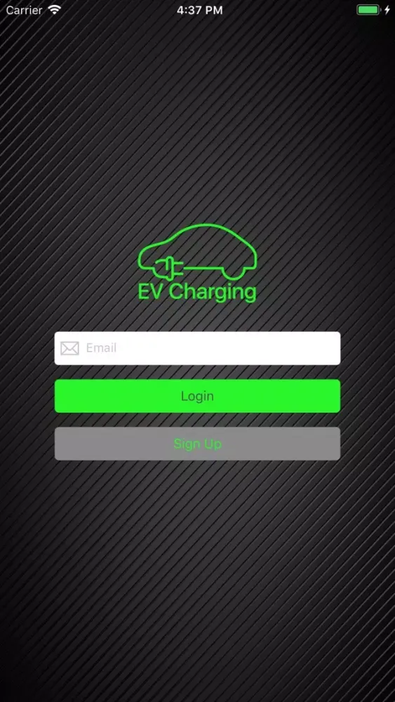 Ảnh chụp màn hình của EV Charger