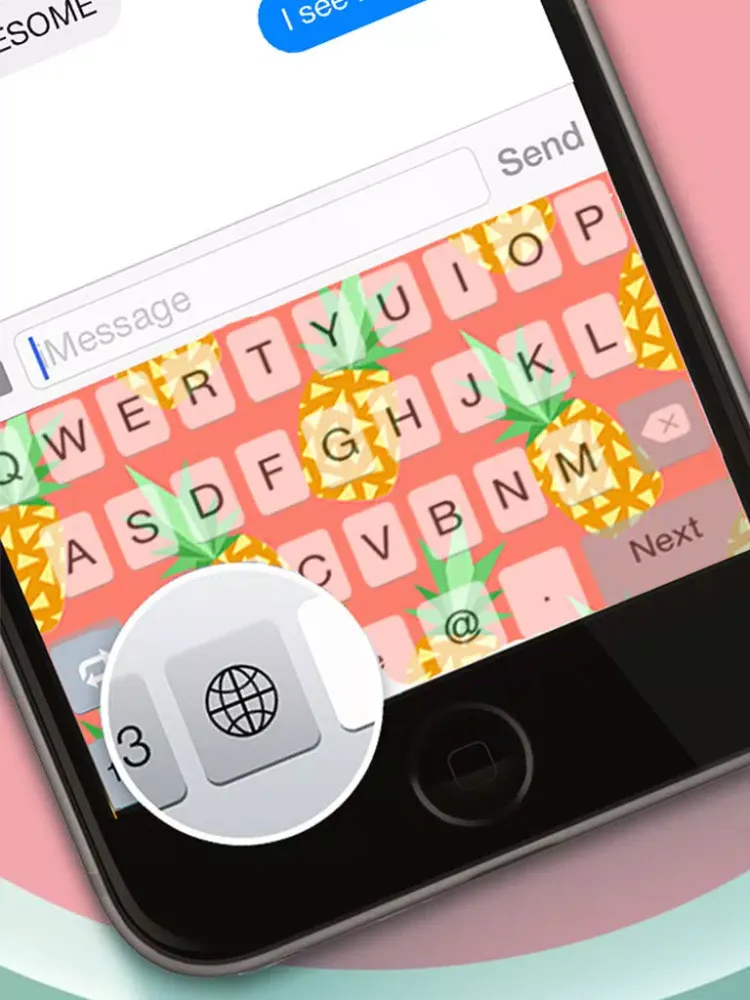 Custom Keyboard Rainbow : Cute Color & Wallpaper Keyboard Designs Themes Style Photo Skins iPad 應用截圖