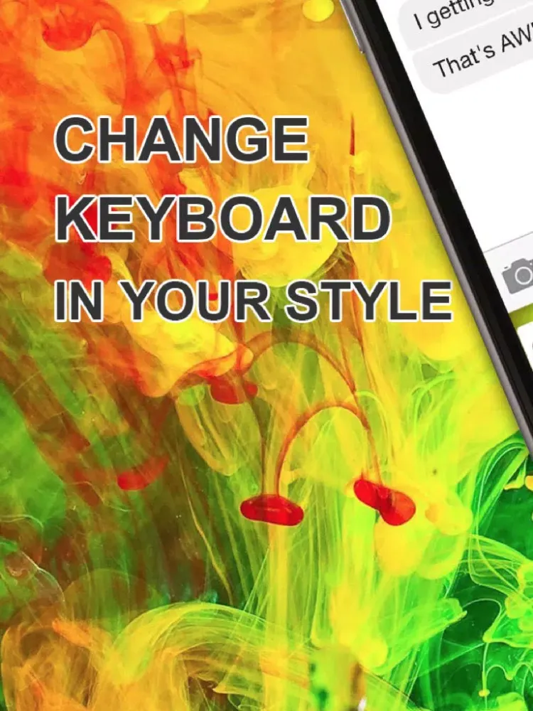 Custom Keyboard Flat Design : Color & Wallpaper Keyboard Art Effects Themes iPad  Screenshots