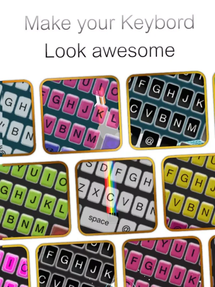 Custom Keyboard Flat Design : Color & Wallpaper Keyboard Art Effects Themes iPad  Screenshots