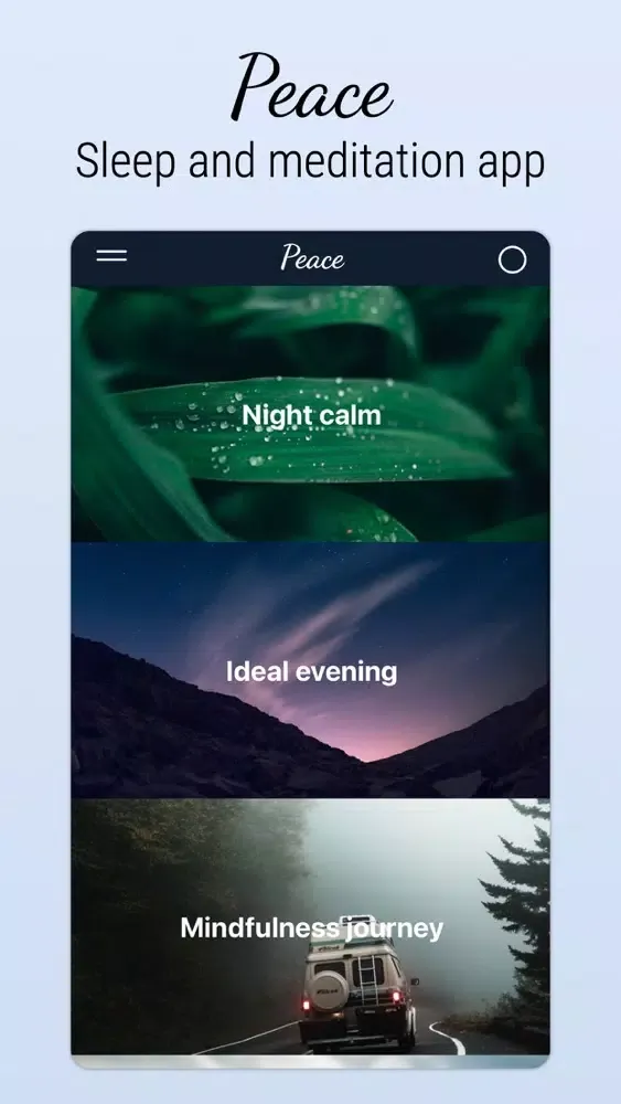 Capturas de tela do Peace: relax & meditate