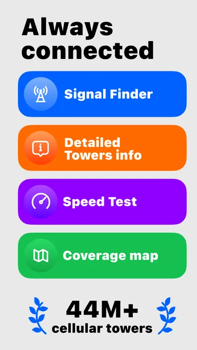 Signal Finder - Cell Tower Map سکرین شاٹس