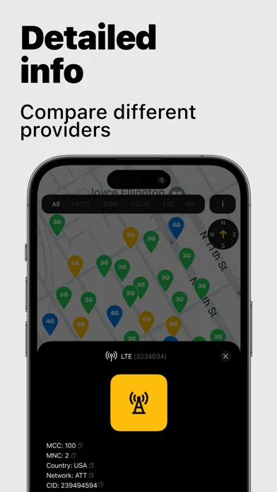 Signal Finder - Cell Tower Map سکرین شاٹس