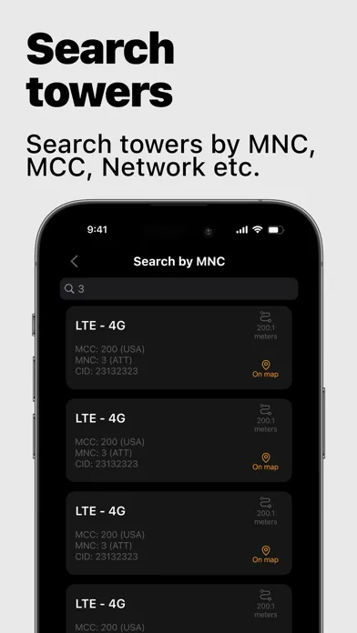 Signal Finder - Cell Tower Map سکرین شاٹس