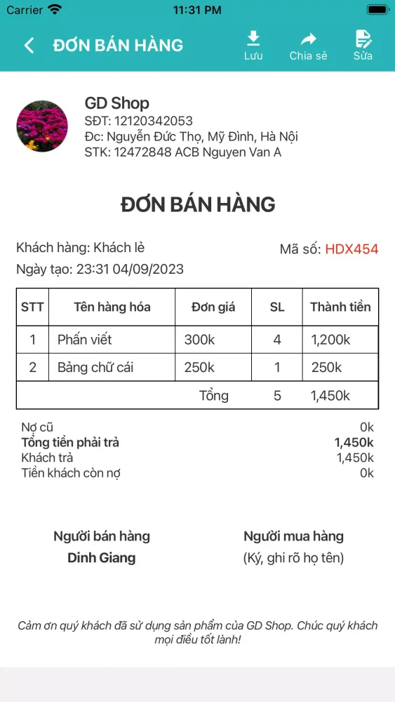 aSeller Nhân Viên Bán Hàng應用截圖