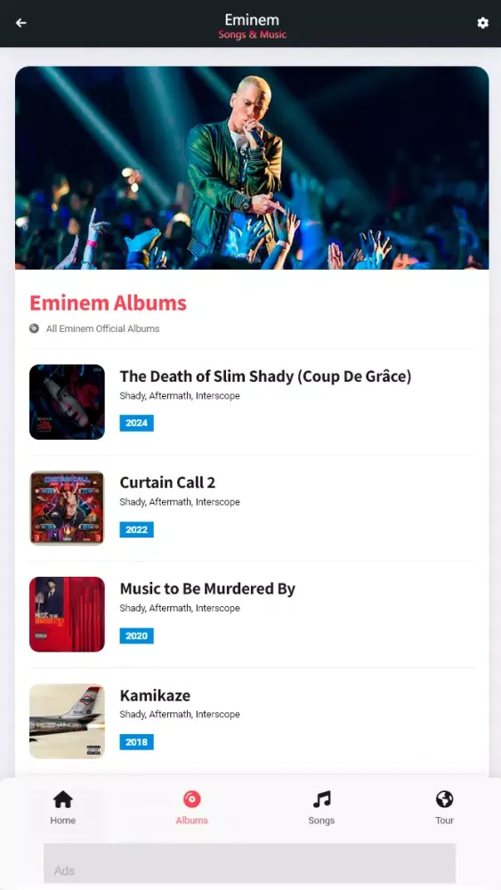 Eminem: Songs & Music应用截图