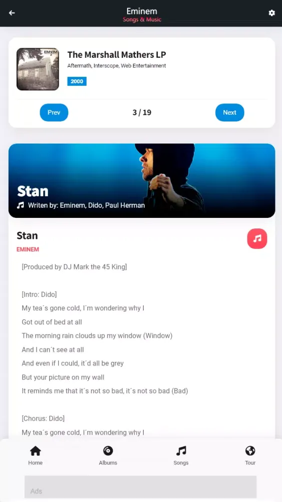 Eminem: Songs & Music应用截图