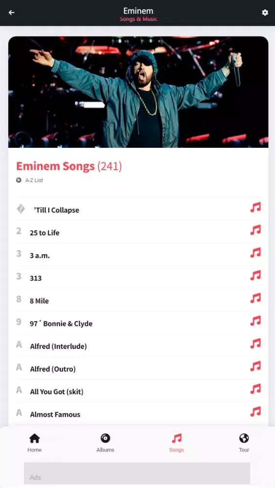 Eminem: Songs & Music应用截图