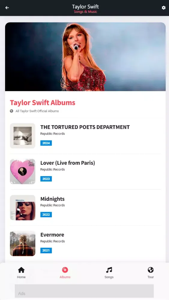 Taylor Swift: Songs & Music Screenshots