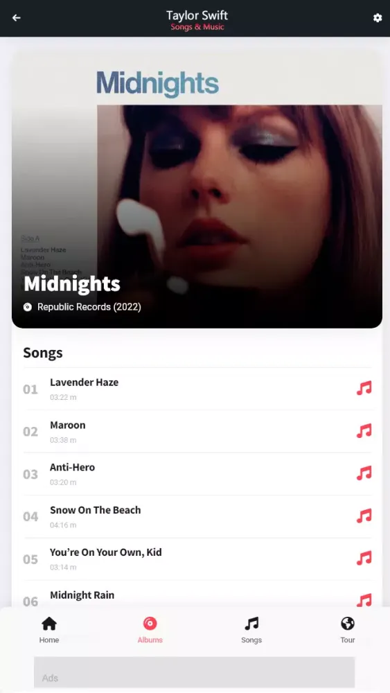 Taylor Swift: Songs & Music Screenshots