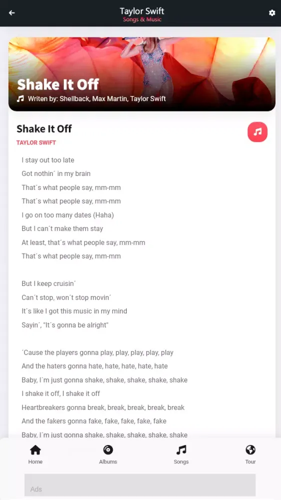 Taylor Swift: Songs & Music Screenshots