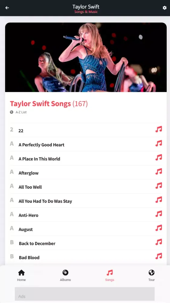 Taylor Swift: Songs & Music Screenshots