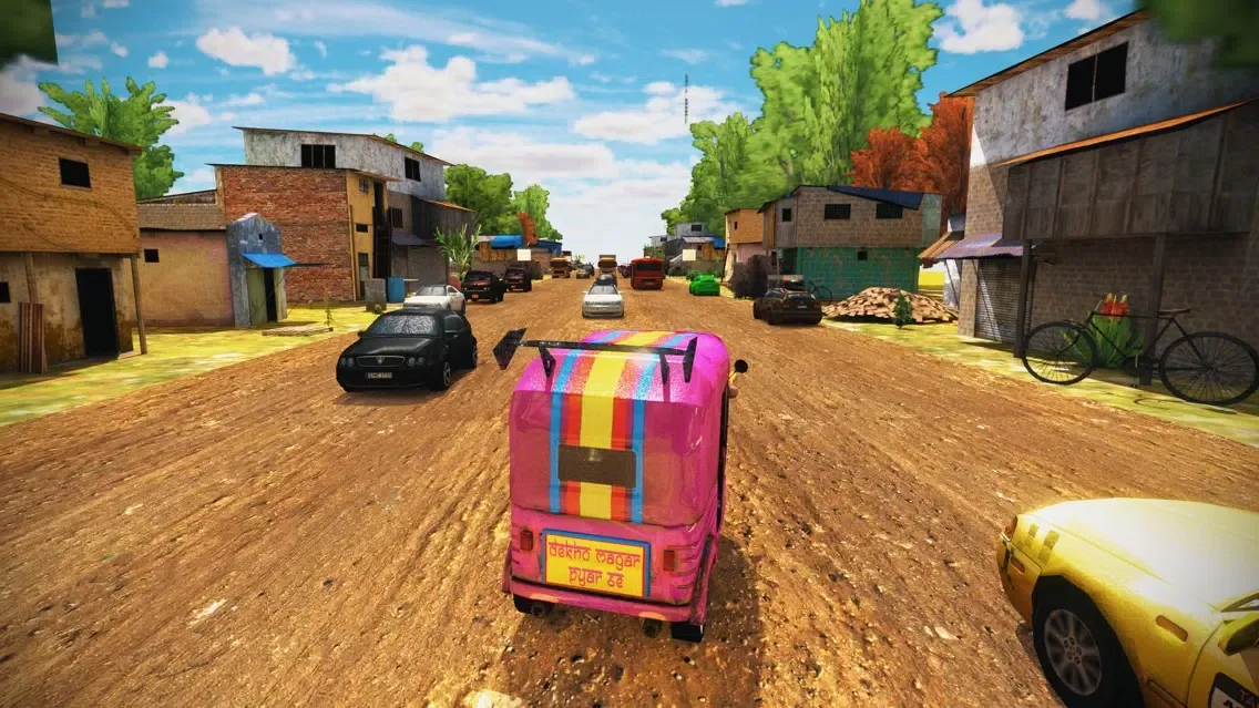 Rickshaw Road Traffic Run 3D স্ক্রিনশট
