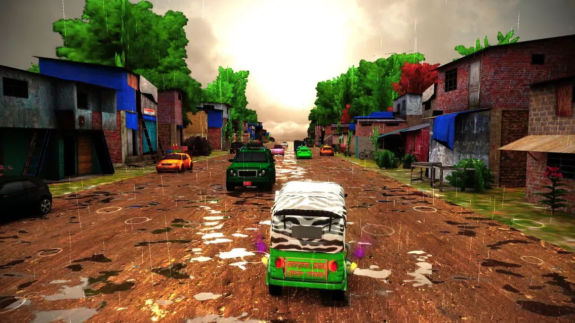 Rickshaw Road Traffic Run 3D স্ক্রিনশট