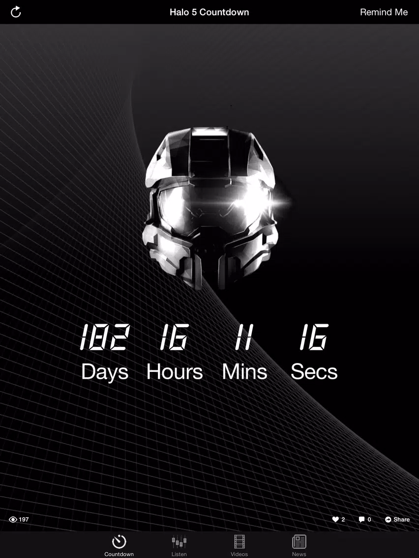 ภาพหน้าจอของ Countdown - Halo 5 Guardians edition iPad 