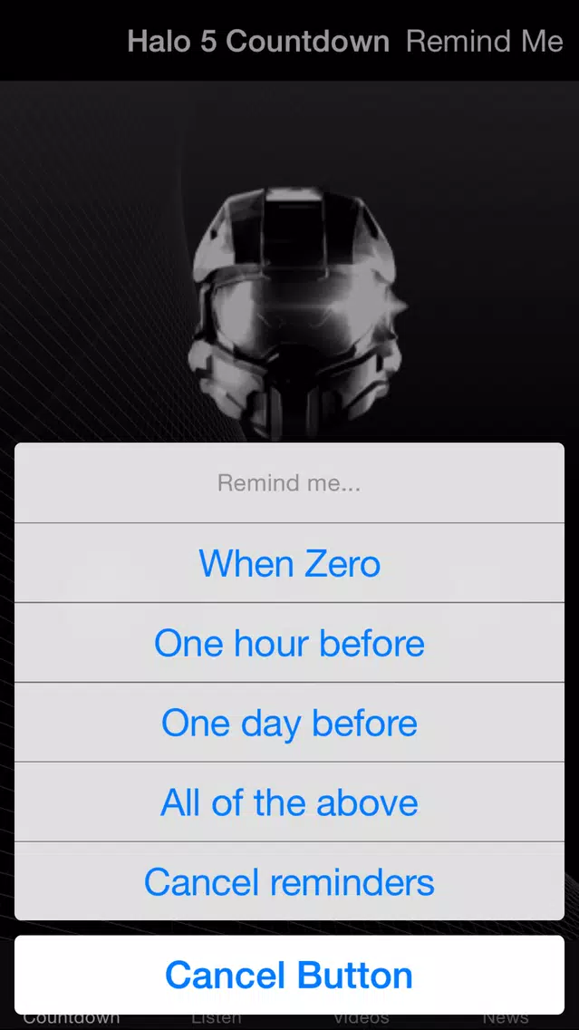 ภาพหน้าจอของ Countdown - Halo 5 Guardians edition