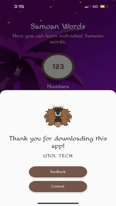 Captures d'écran de Samoan Language