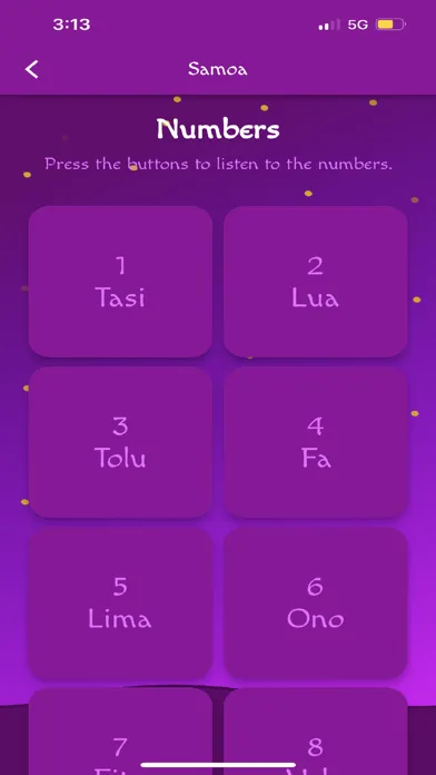 Captures d'écran de Samoan Language