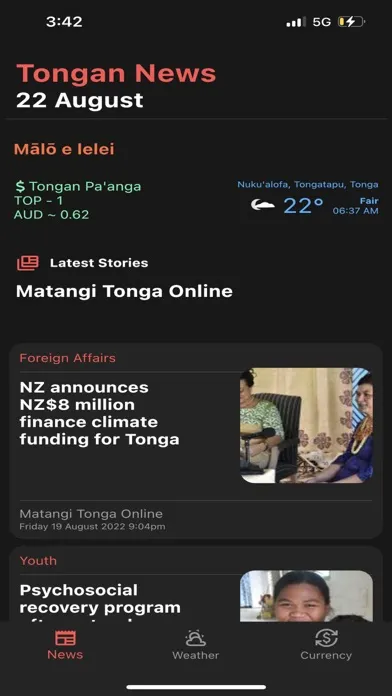 Tonga News Screenshots