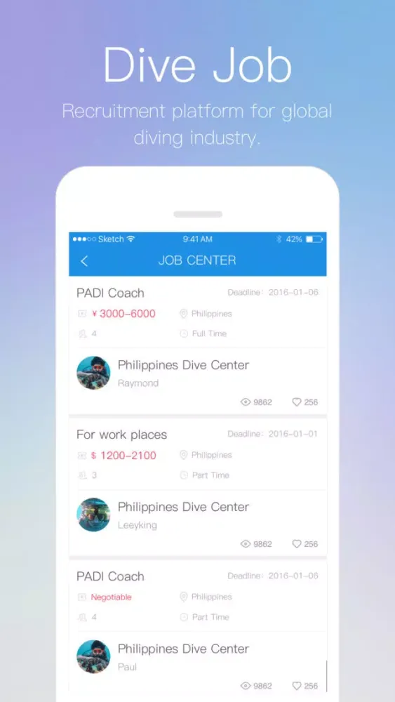 Скриншоты Buddy-Platform for diving enthusiasts with global diving resources