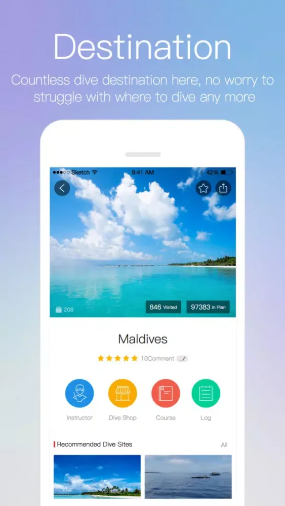 Скриншоты Buddy-Platform for diving enthusiasts with global diving resources