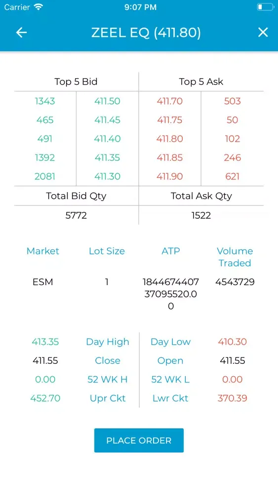 Screenshot di Utrade Virtual Trading