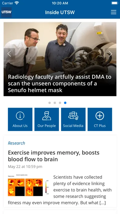 UTSW Huddle Screenshots