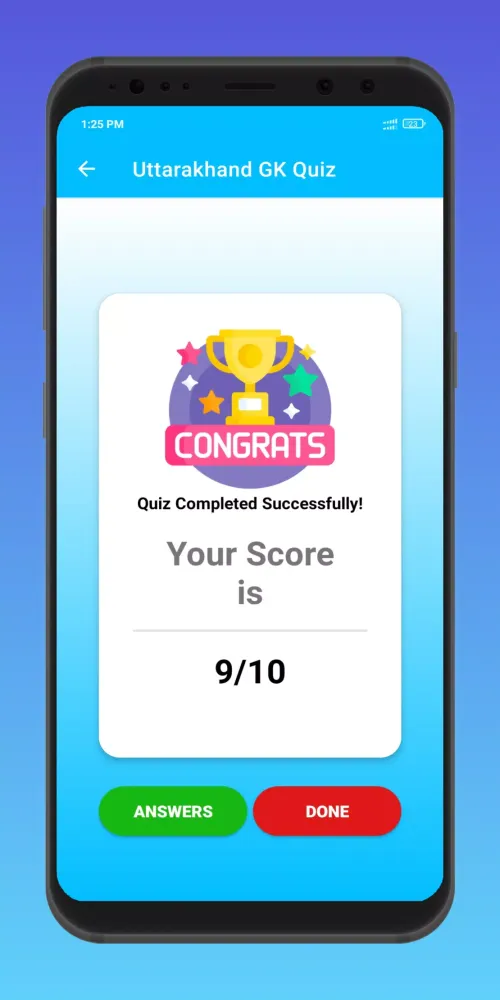 Screenshot di Uttarakhand GK Quiz