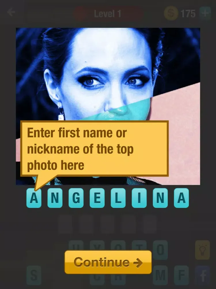 Ảnh chụp màn hình của Guess Celebrity Mashup: a challenging trivia quiz game iPad 